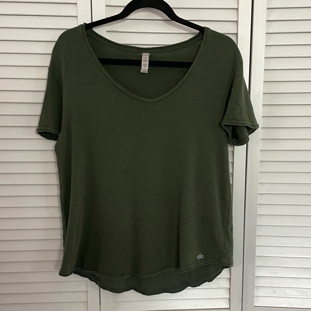 Olive green Alo Tee